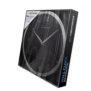 Esperanza Washington EHC008K reloj de pared mecánico, redondo, negro