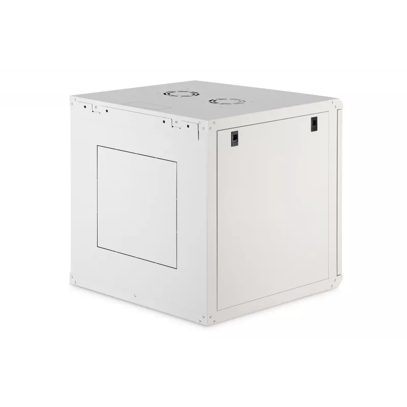 Rack de montaje en pared DIGITUS Dynamic-N 12U 600x600 mm IP20, cerradura con llave, gestión de cables, sin montar
