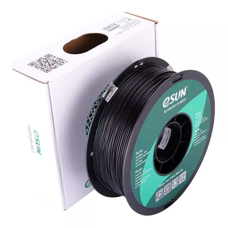 PLA+ 1,75 mm negro 1 kg