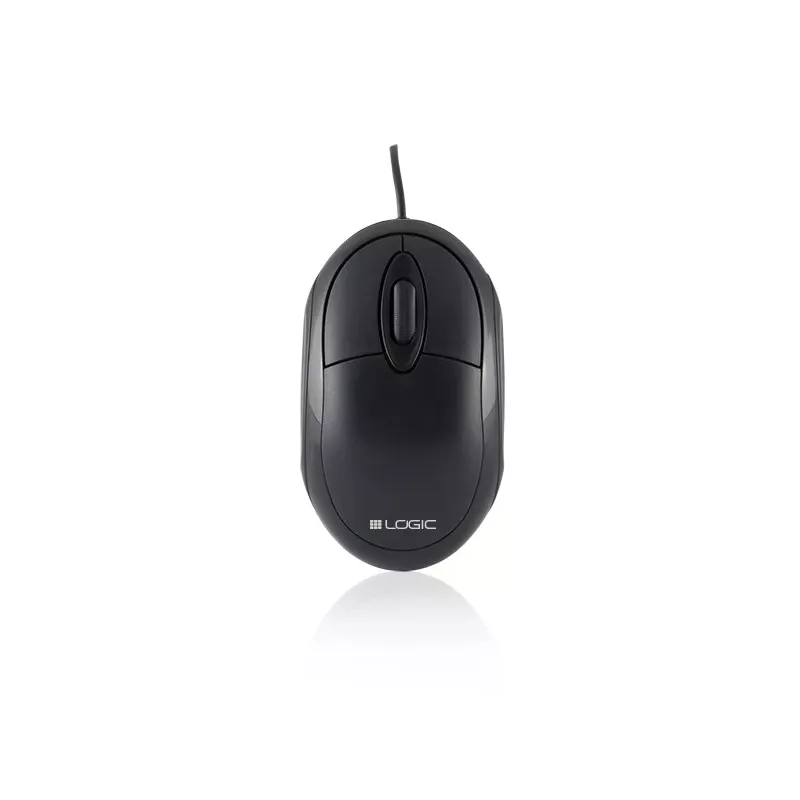 Logic Lm-11 - Ratón - óptico - con cable - USB - negro