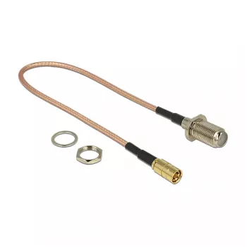 Cable coaxial DeLOCK 13024 0,25 m F SMB marrón