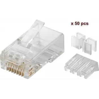 Microconnect KON505-50 conector de cable RJ45 transparente