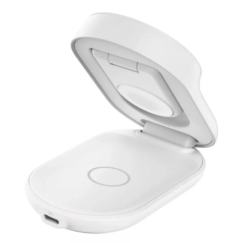 Cargador de interior Belkin UltraCharge 25W Qi2 3en1 Cargador magnético EU blanco redondo