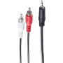 Cable de audio ShiverPeaks BS30832-15 15 m 3,5 mm 2xRCA negro