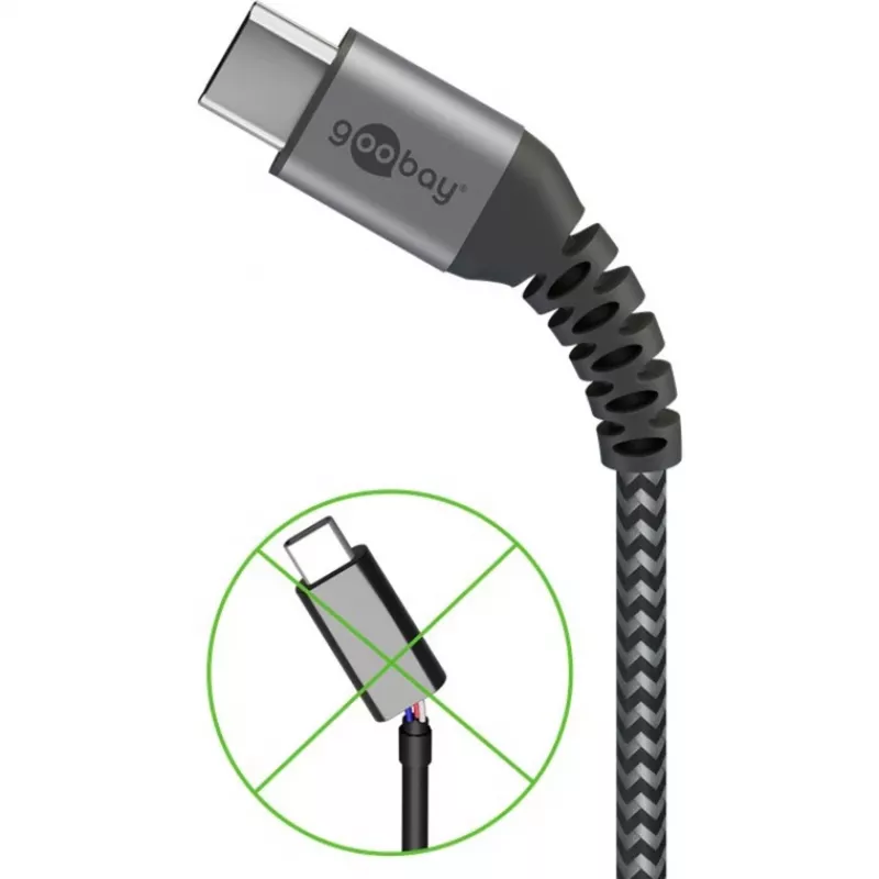 Cable USB Wentronic 49296 negro