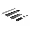 Delock kit de montaje en carril DIN - montaje en rack - negro - 4U - 48,3 cm (19
