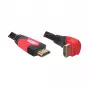 DELOCK Cable HDMI A-A conector macho/macho acodado 2m