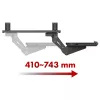 Soporte de teclado bajo mesa Maclean, regulable, máx. 5 kg, negro, MC-156 B