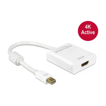 Adaptador DeLock Mini DisplayPort 1.2 > HDMI (macho-hembra) 4K Blanco