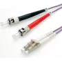 Cable de conexión de fibra óptica VALUE 50/125 µm LC/ST OM4 violeta 10 m