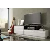 Mueble de TV Cama SIGMA 3 180 blanco/blanco brillante + negro