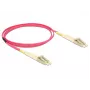 Cable de fibra óptica DeLOCK 84640 1m LC violeta