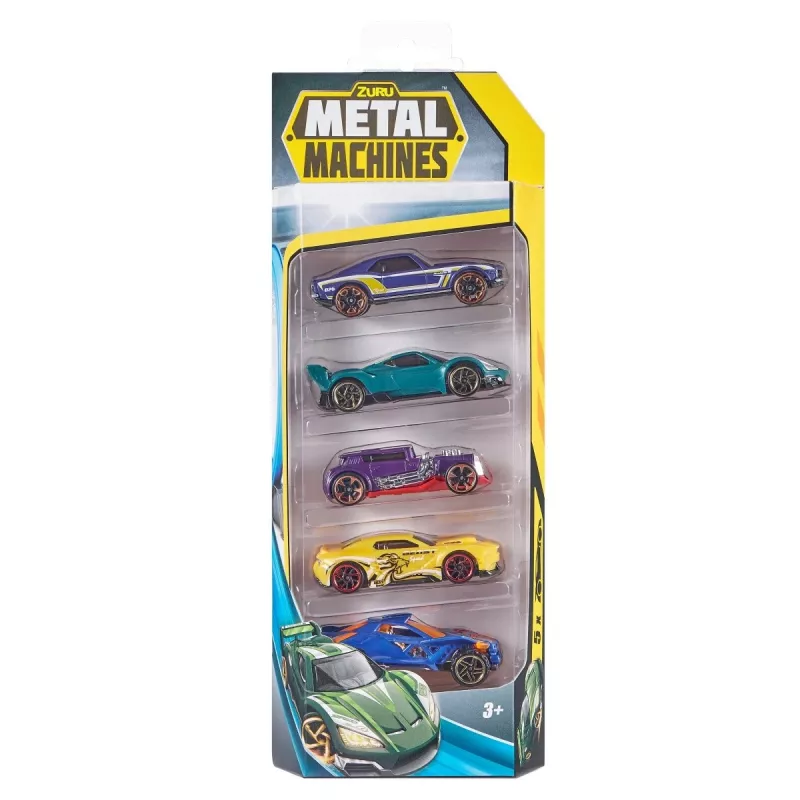 Zuru Metal Machines coches de metal fundido a presión (5 uds.) 1:64, serie 2, surtidos