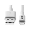 Eaton Tripp Lite Series cable USB-A a Lightning de sincronización/carga (M/M) - certificado MFi, blanco, 6 ft. (1,8 m) - cable de datos/alimentación - USB macho a Lightning