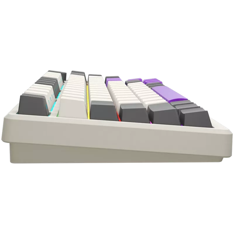 LORGAR KBP7075W, Teclado gaming mecánico 75% inalámbrico Pro, Beige, distribución EN