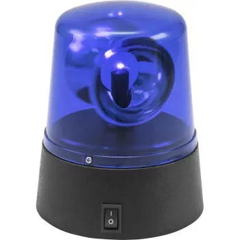 Luz mini policial LED EUROLITE 50603660 azul – recargable por USB, a pilas, señal de advertencia compacta