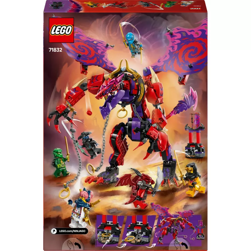 LEGO NINJAGO 71832 Thunderfang Dragón del caos