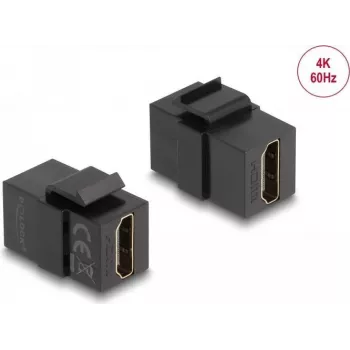 Módulo Keystone DeLOCK conector hembra HDMI a conector hembra HDMI negro 87875