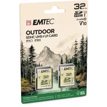 Memoria flash Emtec 32 GB UHS-I U1 V10 Outdoor ECMSD32GHCU1ORP
