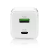 Cargador de pared everActive SC-450Q 45W 1×USB-C 1×USB-A blanco