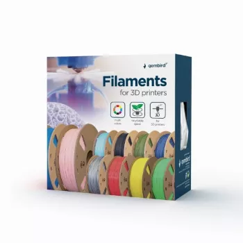 Material de impresión 3D Gembird 3DP-PLA-01-MTSG gris 1 kg 1,75 mm
