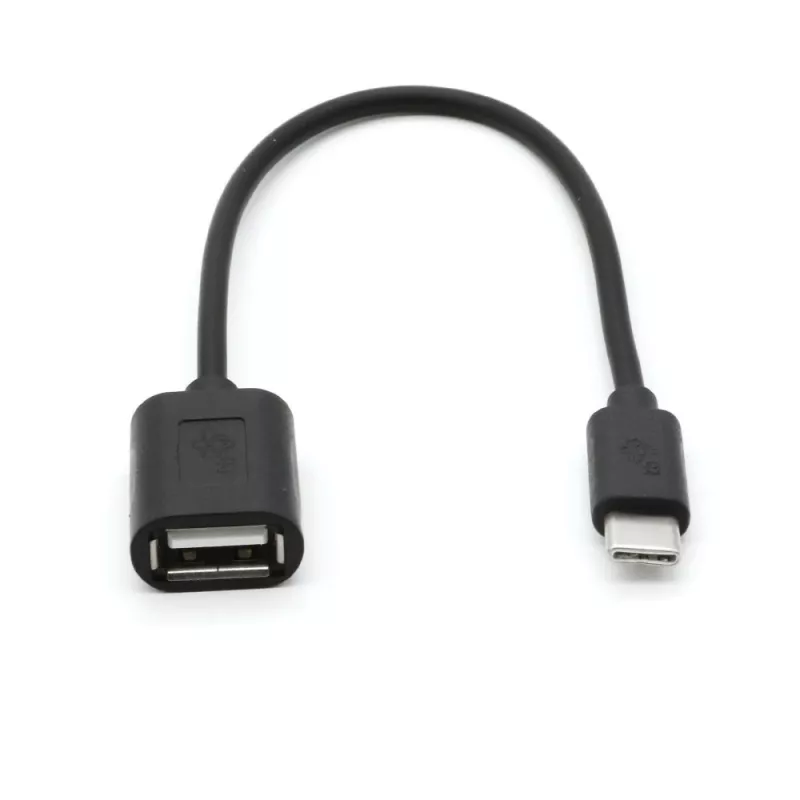 Cable TB OTG USB AF - USB C 15cm negro (AKTBXKU4PAC015B)