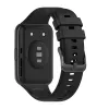 Correa de silicona FIXED para Huawei Watch Fit 2 – negra, correa de repuesto suave y flexible