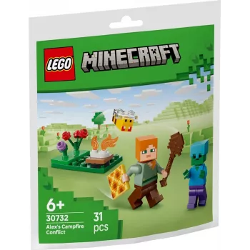 Bricks Minecraft 30732 El conflicto de la hoguera de Alex