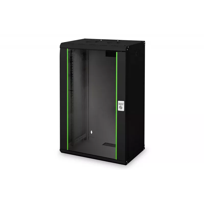 Digitus Unique DN-19 20-U-SW - armario - rack de red - apto para montaje en pared - negro, RAL 9005 - 20U - 48,3 cm (19 inch) (DN-19 20-U-SW)