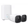 Eufy Security, eufyCam 2 Pro sistema de cámaras de vigilancia inalámbricas para el hogar, 365 días de autonomía de batería, compatible con HomeKit, resolución 2K, resistente a la intemperie IP67, visión nocturna, set de 2 cámaras, sin cuotas mensuales