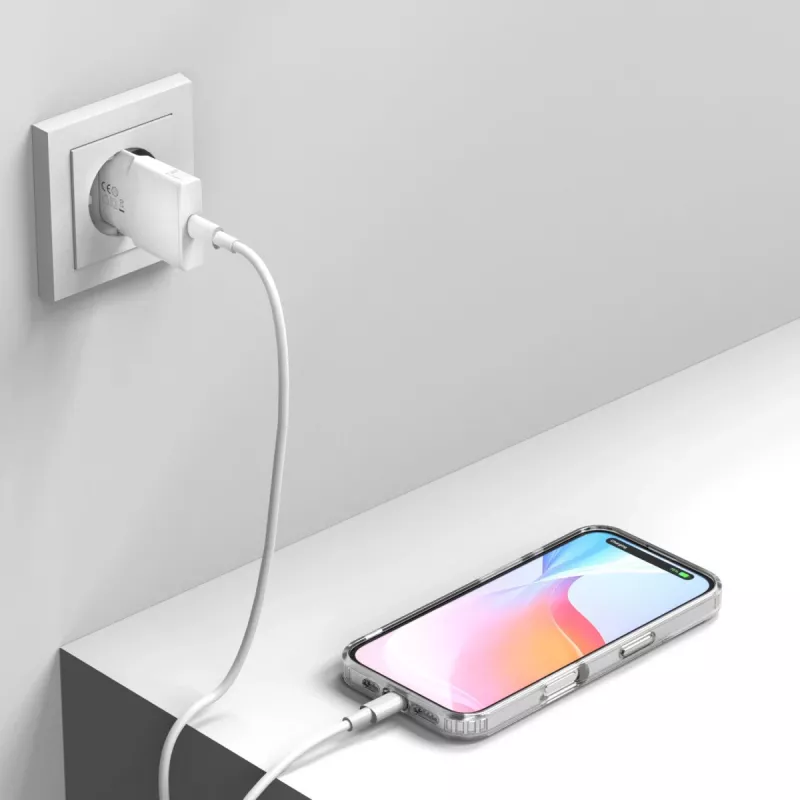 Cargador de interior 4smarts 541178 transparente blanco carga rápida USB Type-C