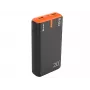 Cargador portátil TRACER EnerGen 20000 mAh, Power Delivery 20W, entrada USB-C, 2 salidas USB-A, soporte para 3 dispositivos, naranja