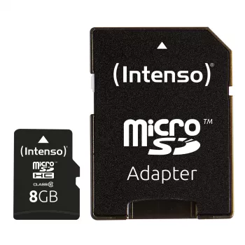 MEMORY MICRO SDHC 8GB C10/W/ADAPTER 3413460 INTENSO