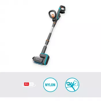 Limpiador eléctrico de terrazas GARDENA 14841-20 a batería verde gris naranja