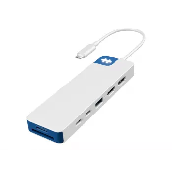 Hyper HyperDrive Flex Dock Dual 4K-HDMI de 9 puertos, Blanco/Azul | HD4103BUGL | Número de puertos HDMI 2