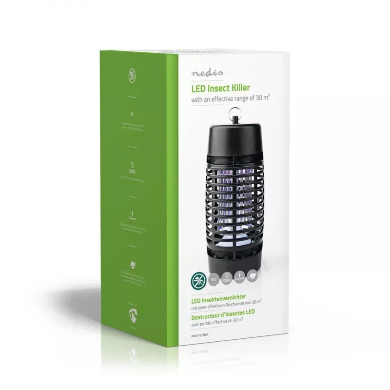 Nedis INKI112CBK4 matainsectos/repelente de insectos apto para interiores y exteriores negro