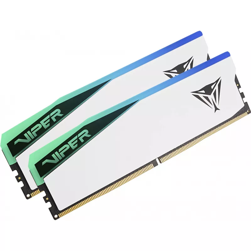 DIMM 48 GB DDR5-6000 (2x 24 GB) Dual-Kit, memoria blanca, PVER548G60C42KW, Viper Elite 5 RGB, INTEL XMP, AMD EXPO