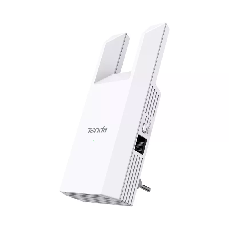 Repetidor de red TENDA T10 2,4 GHz Wi-Fi 4, 300 Mbit/s, 2 antenas externas, 1x RJ-45, blanco