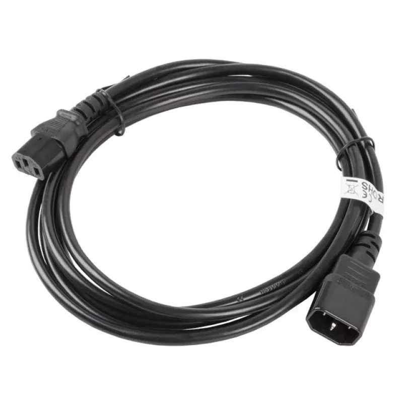 Cable de alimentación Lanberg CA-C13E-11CC-0030-BK negro 3 m conector C13 conector C14 (CA-C13E-11CC-0030-BK)