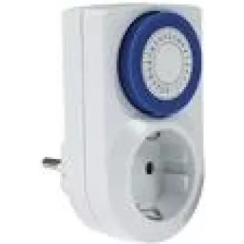 Temporizador analógico AS Schwabe 24030 — temporizador mecánico, carga máxima 3500 W, IP20