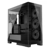 Caja de PC MODECOM Volcano SPACE APEX ARGB Midi Tower, cristal templado, USB-C, compatible con ATX/microATX/Mini-ITX, GPU hasta 430 mm, disipador de CPU hasta 180 mm