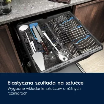 Lavavajillas integrable Electrolux EEM43201L, esbelto 45 cm, 10 cubiertos, 46 dB, Inverter