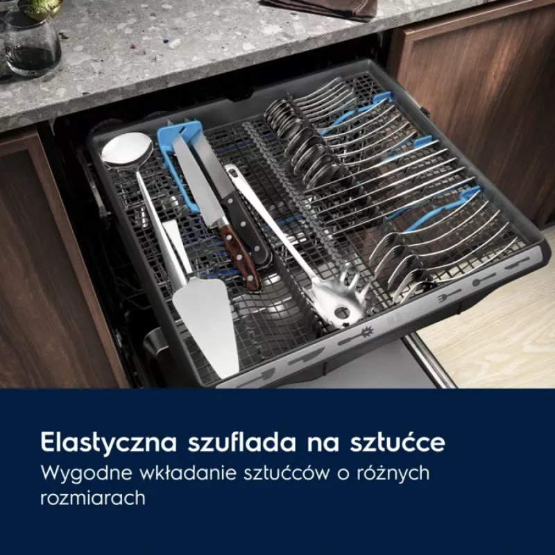 Lavavajillas integrable Electrolux EEM43201L, esbelto 45 cm, 10 cubiertos, 46 dB, Inverter