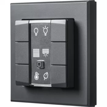 Mando de pared de 6 botones Homematic IP Wandtaster — RF inalámbrico, hasta 200 m de alcance, IP20