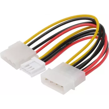 Cable de alimentación ShiverPeaks 13,30 cm modelo 78231-HQ para conexiones de fuente de alimentación de PC