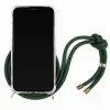 Funda con collar Lookabe para iPhone X / Xs — oro con cinta verde