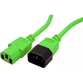 ROLINE 19.08.1528 cable de alimentación verde 0,8 m conector hembra C14 conector hembra C13 (19.08.1528)