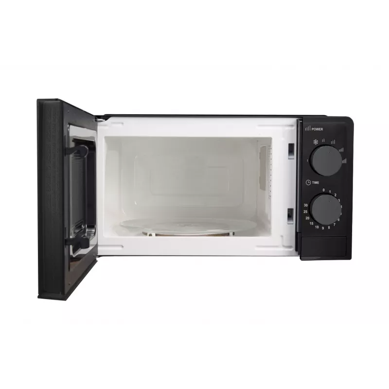 Esperanza ESTOFADO EKO011K microondas solo, de sobremesa, 20 l, 700 W, 5 niveles de potencia, plato giratorio de 24,5 cm, negro