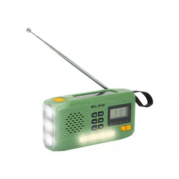 Radio AM/FM solar portátil BLOW RA13 77-551# – ligera, carga solar sin pilas