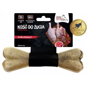 Masticable para perros SYTA MICHA Pato con frambuesas 13,5 cm barra, sin cereales, para perros adultos, 94,54 % proteína